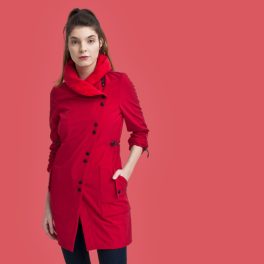 snap button coat -  FABIOLA
