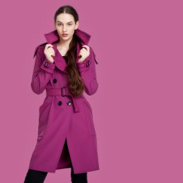 Elegáns FORTUNA trench coat - átmeneti kabát