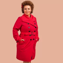 Elegáns FORTUNA trench coat - átmeneti kabát
