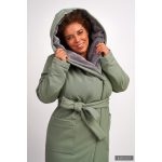 Gertúd 2.0 winter coat - mint green/gray