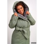 Gertúd 2.0 winter coat - mint green/gray