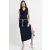 Hooded maxi dress DARI - navy blue