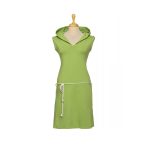 Kapucnis mini ruha DORI - almazöld S