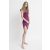Hooded mini dress DORI - cyclamen