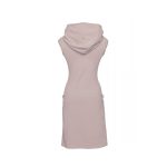 Hooded mini dress DORI - powder pink