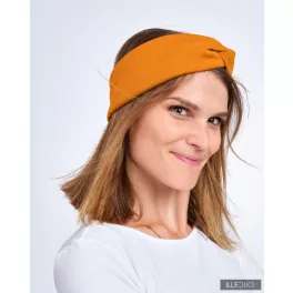 Fülmelegítő hajpánt - okkersárga