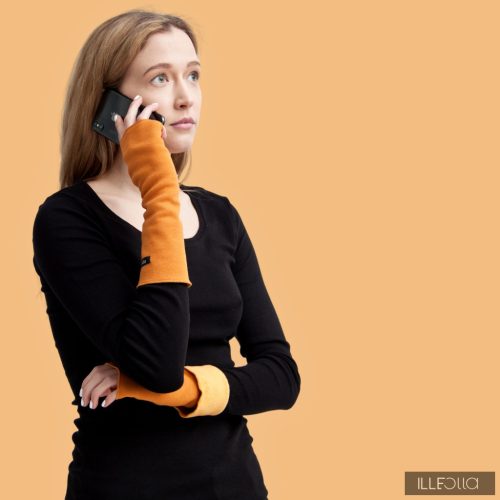 Emi kézmelegítő - okkersárga