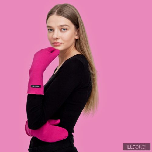 Emília egyujjas kesztyű - ciklámen