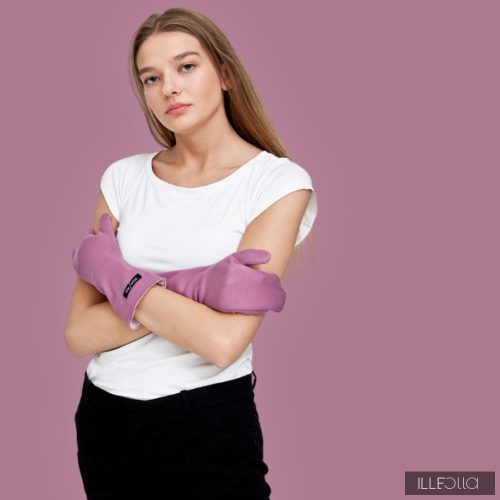 Emilia gloves - mauve pink