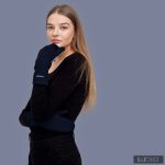 Emilia gloves - navy blue