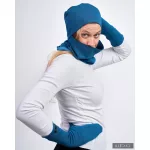 Emilia gloves - turquoise