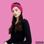 Evelin fülmelegítő hajpánt - ciklámen