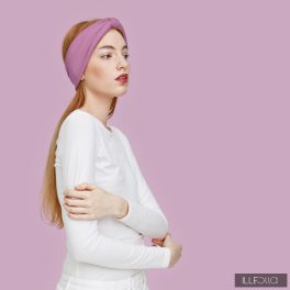Evelin headband - mauve pink
