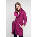 FABIOLA - Snap Button women coat - cyclamen