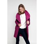 FABIOLA - Snap Button women coat - cyclamen