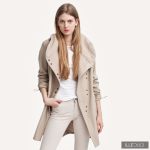 FABIOLA - Snap Button women coat - beige