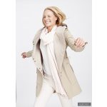 FABIOLA - Snap Button women coat - beige