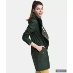 FABIOLA - Snap Button women coat - khaki M