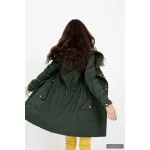 FABIOLA - Snap Button women coat - khaki M