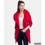 FABIOLA - Snap Button women coat - cherry red XL