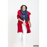 FABIOLA - Snap Button women coat - cherry red XL
