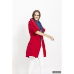 FABIOLA - Snap Button women coat - cherry red XL