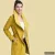 FABIOLA - Snap Button women coat - mustard yellow L