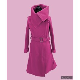FANNIE  Romantic 'A' Line Coat - Cyclamen