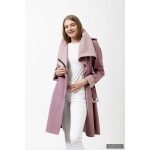 FANNIE  Romantic 'A' Line Coat - Mauve pink L