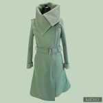 FANNIE  Romantic 'A' Line Coat - Mintgreen