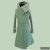 FANNIE  Romantic 'A' Line Coat - Mintgreen
