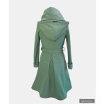 FANNIE  Romantic 'A' Line Coat - Mintgreen