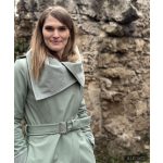 FANNIE  Romantic 'A' Line Coat - Mintgreen