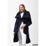 FANNIE 'A' vonalú szoknyás kabát - sötétkék