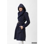 FANNIE 'A' vonalú szoknyás kabát - sötétkék