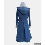 FANNIE  Romantic 'A' Line Coat - navy blue / lavender blue