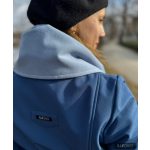 FANNIE  Romantic 'A' Line Coat - navy blue / lavender blue