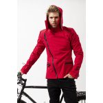 Men's sporty FARKAS bike jacket - cherry red