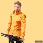 Men's sporty FARKAS bike jacket - ochre yellow 3XL