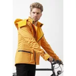 Men's sporty FARKAS bike jacket - ochre yellow XL