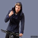 Men's sporty FARKAS bike jacket - navy blue M