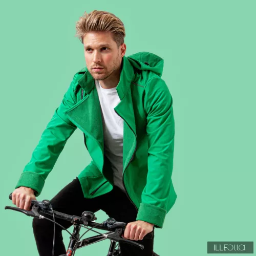 Men's sporty FARKAS bike jacket - green L