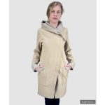 FEDORA - Minimal elegant style with big hood - beige XS