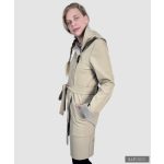 FEDORA - Minimal elegant style with big hood - beige XS