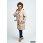 Minimál stílusú,  nagykapucnis FEDORA - drapp