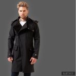 Elegant men's coat - Ferdinand - black S
