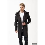 Elegant men's coat - Ferdinand - black S