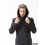Elegant men's coat - Ferdinand - black S