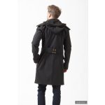 Elegant men's coat - Ferdinand - black S