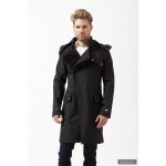 Elegant men's coat - Ferdinand - black S